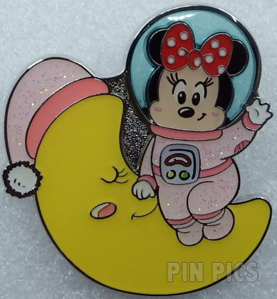 SDR - Minnie Sitting on Crescent Moon - Space Cute Booster - Astronaut