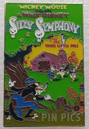 Uncas - Silly Symphony - Three Little Pigs - Wolf - Poster- Disney100