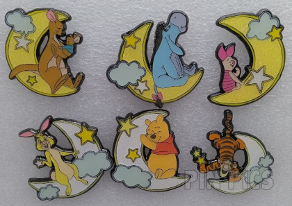 Loungefly - Winnie the Pooh and Friends - On the Moon - Stars and Clouds - Mystery - Set