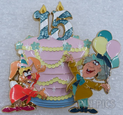 DEC - Mad Hatter and March Hare - D23 15th Anniversary Cake - Alice in Wonderland