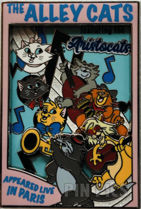 Marie, Toulouse, Berlioz, Scat Cat, Hit Cat, Peppo and Billy Boss - Alley Cats - It's Showtime - Poster - Aristocats