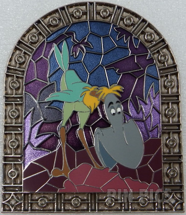 WDI - Shovel Bird - Birds - Stained Glass Mosaic - Alice in Wonderland