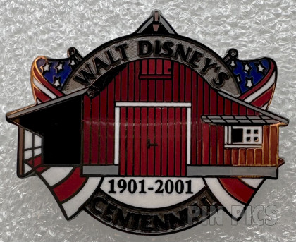 Walt Disney's Centennial - Red Barn - Pewter Banner