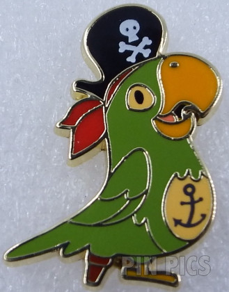 Barker Bird - Pirates of the Caribbean Booster - Cute Green Parrot - Peg-Leg Pete