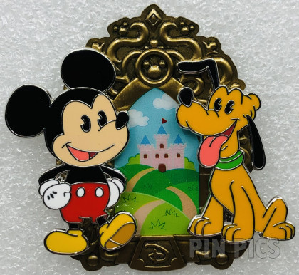 Mickey and Pluto - Build A Pin - Frame - Set