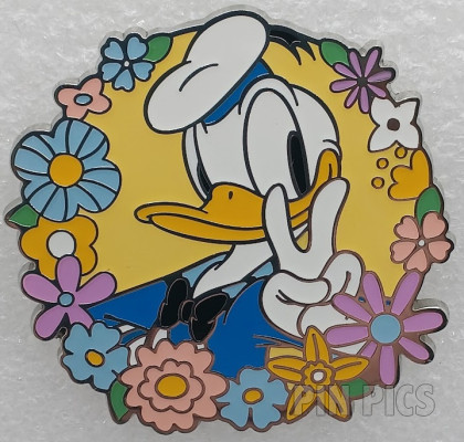 BoxLunch - Donald Duck - Peace Sign - Flower wreath