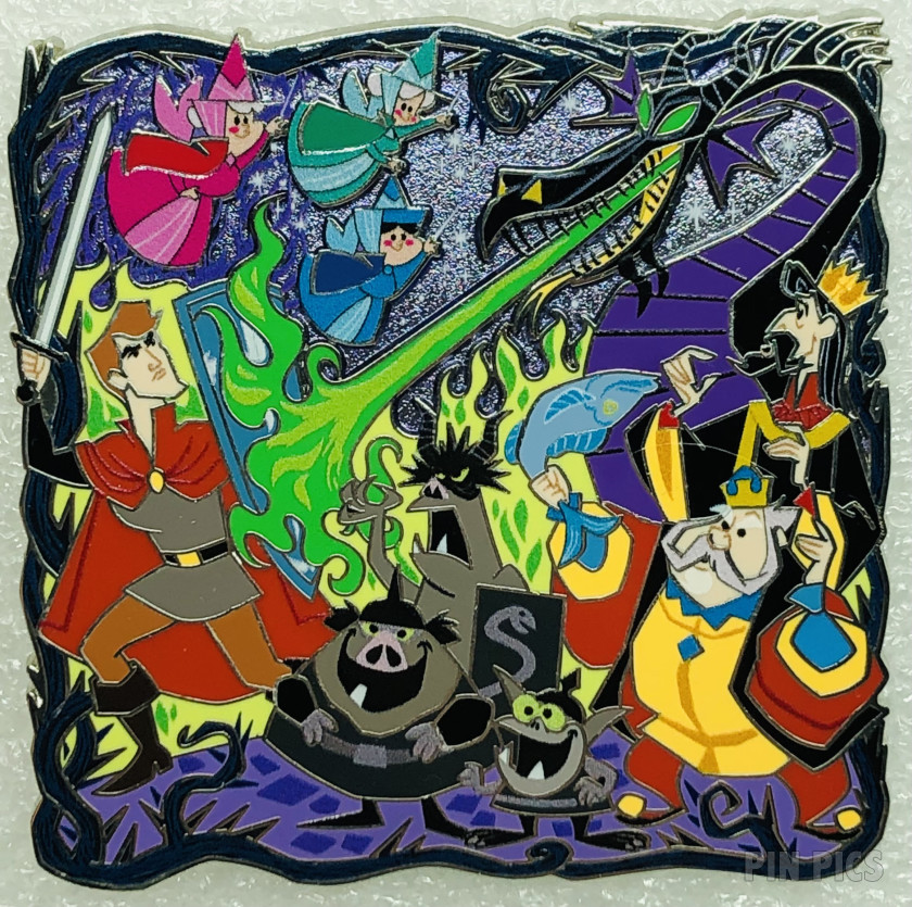 Good Fairies, Prince Phillip, Maleficent Dragon, King Hurbert and King Stefan - Supporting Cast - Sleeping Beauty