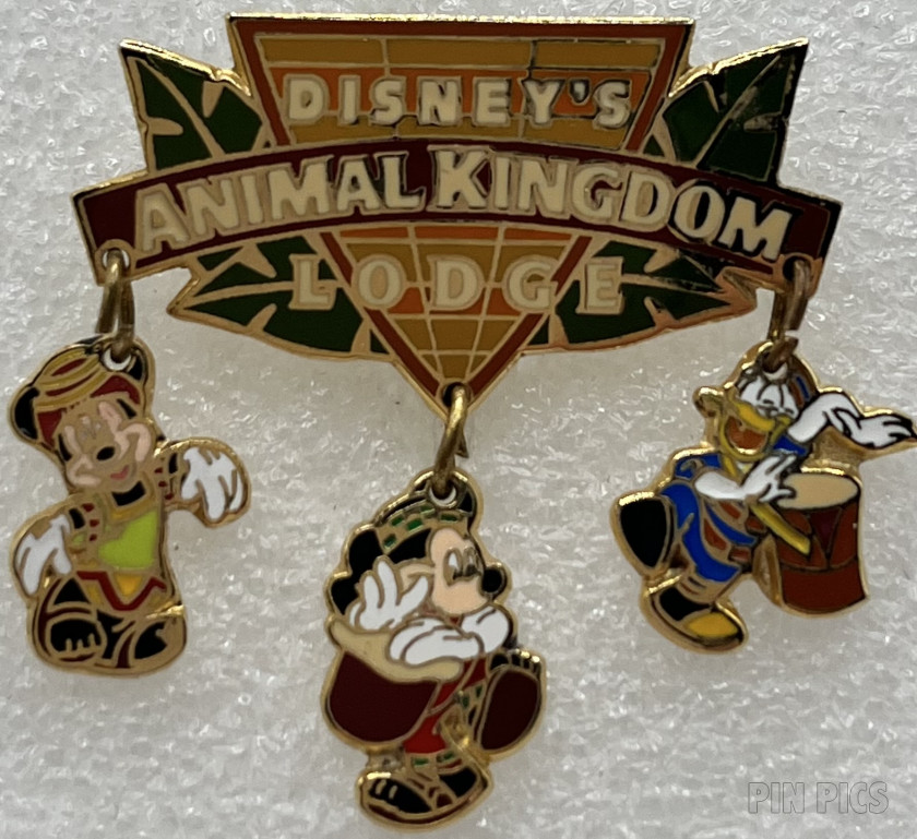 WDW - Mickey, Minnie & Donald - Animal Kingdom Lodge - Dangle