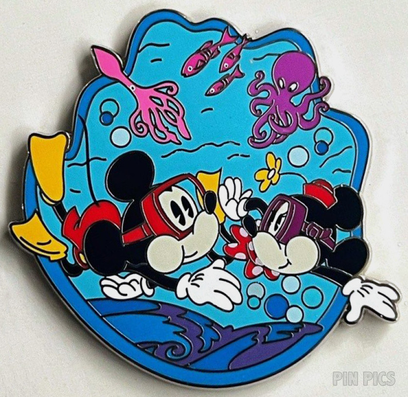 Mickey and Minnie - Skin Diving - Snorkel Masks Runaway Railway
