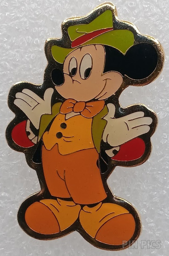 Mickey Mouse - Green Hat - Yellow Vest - Orange Bowtie - Dapper