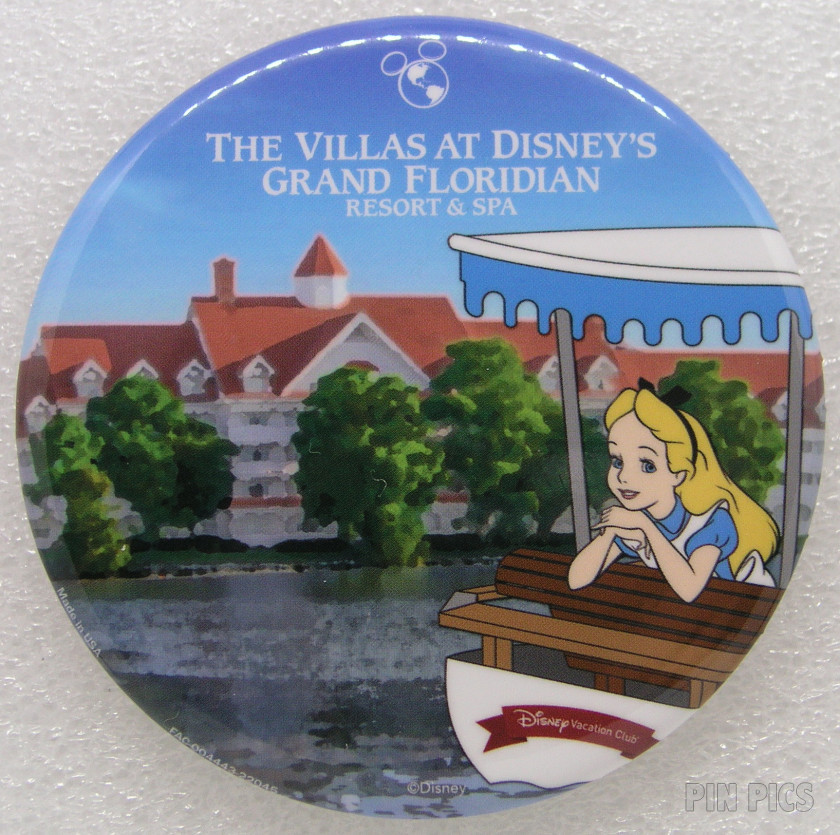 WDW - Button - The Villas at Disney's Grand Floridian Resort and Spa - Alice in Wonderland