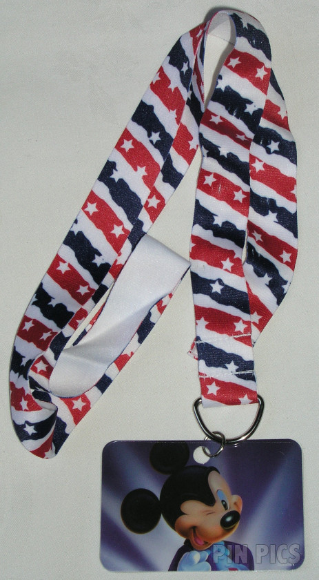 Mickey - Lanyard and Card - Americana Deluxe Starter - 4th of July