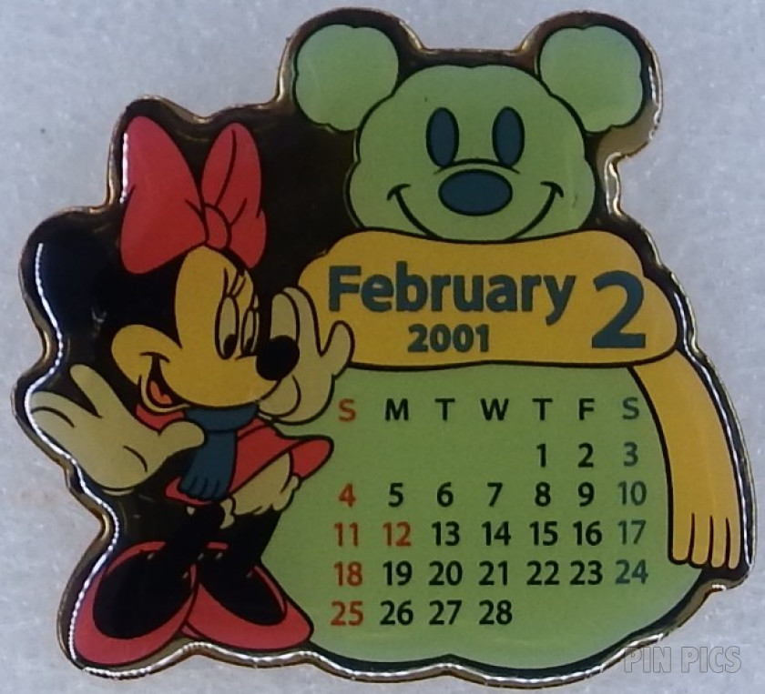 TDR - Minnie Mouse - February - Calendar 2001 - TDL