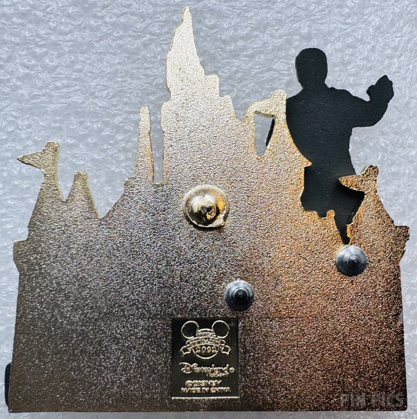 10380 - DL - Walt Disney and Mickey - Partners Statue - Sleeping Beauty Castle