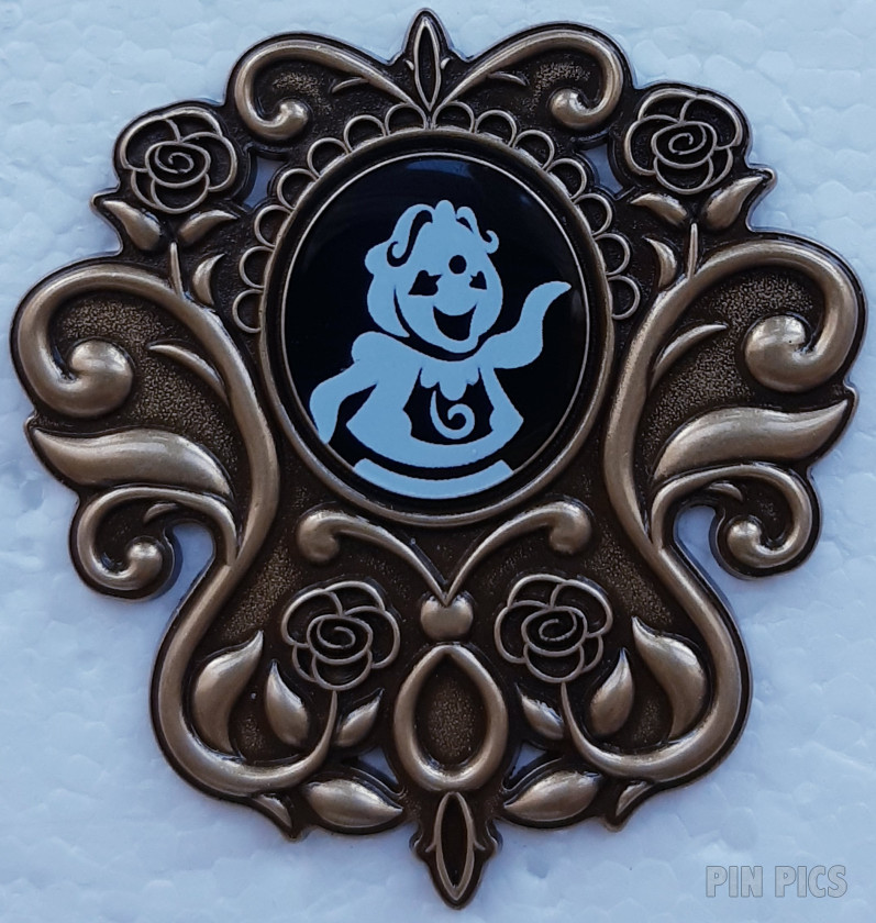 DLP - Cogsworth - Silhouette - Filigree Frame - Beauty and the Beast