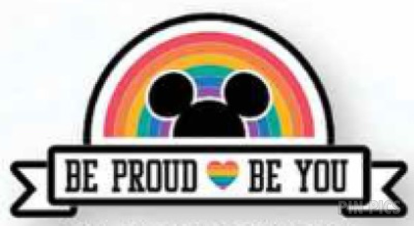 DLP - Be Proud Be You - Mickey Head - Pride Rainbow