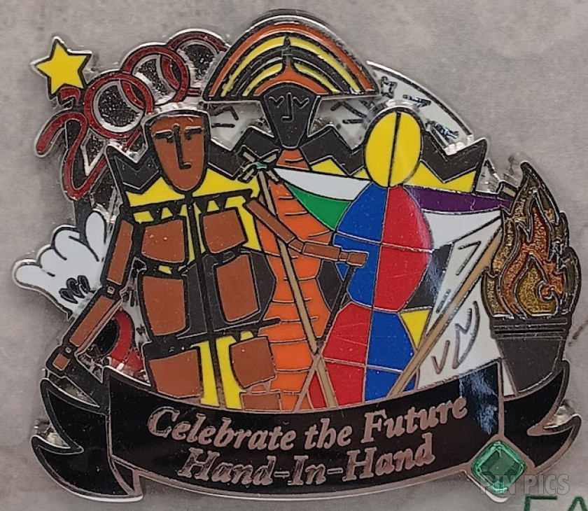 Tapestry of Nations Parade - Extra Extra - 20 Years of Pin Trading - 2000 Celebrate the Future Hand-In-Hand