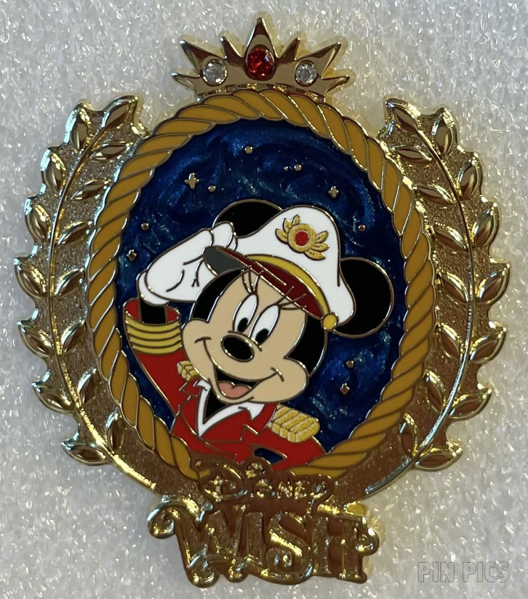 DCL - Captain Minnie - Bow Art - Disney Wish - Cruise Ship