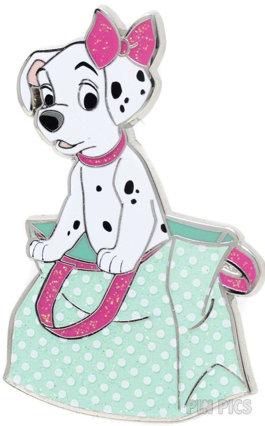 PALM - Penny - Girl Pup in Bag - Pink Bow - 101 Dalmatians
