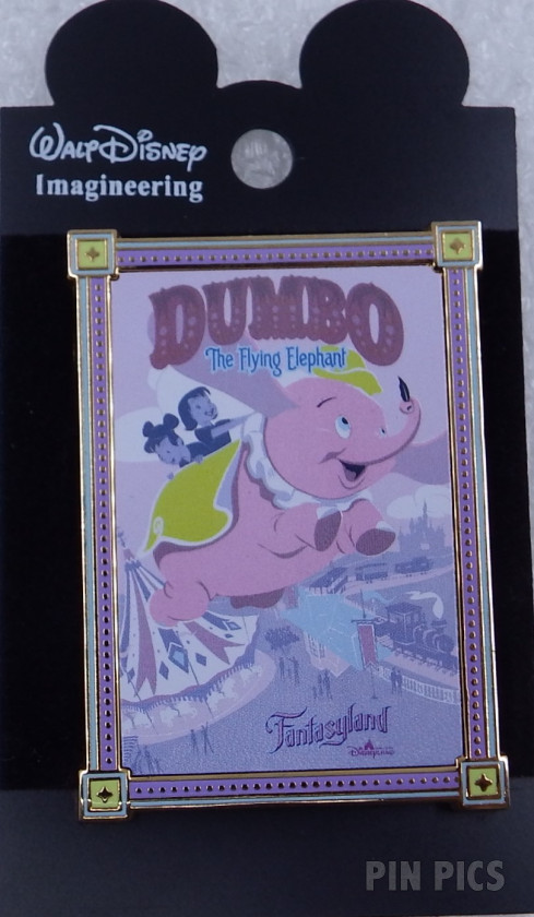 41287 - HKDL - Dumbo The Flying Elephant - Fantasyland Attraction Poster - Cast Exclusive