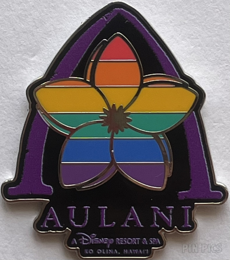 Aulani - Pride Collection - Rainbow Plumeria Flower