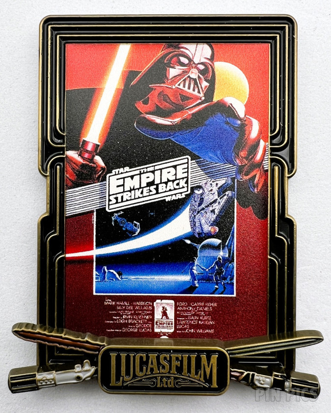 Lucasfilm Company Store - Darth Vader and Millennium Falcon - Empire Strikes Back - Star Wars Poster - Cast Exclusive