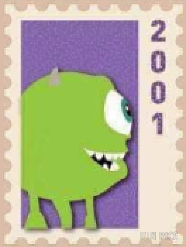 DEC - Mike Wazowski 2001 - Commemorative Pixar Stamps - Set 1 - Monsters Inc