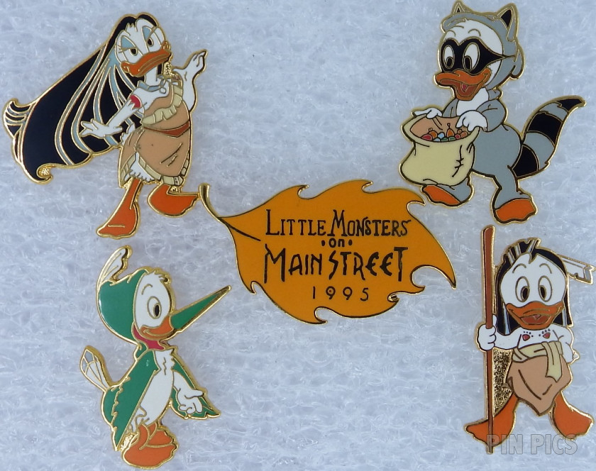 Daisy, Huey, Dewey and Louie as Pocahontas Characters Set - Little Monsters 1995 - Halloween