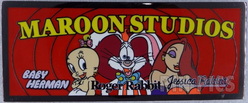 DIS - Baby Herman, Roger Rabbit and Jessica Rabbit - Maroon Studios - 35th Anniversary - D23