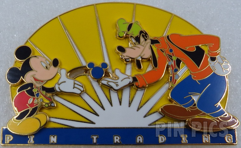 WDW - Mickey and Goofy Pin Trading Slider - First Epcot Pin Trading Event