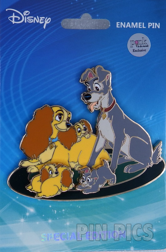 165164 - PALM - Lady, Tramp, Puppies - Family Gathering - Lady and the Tramp