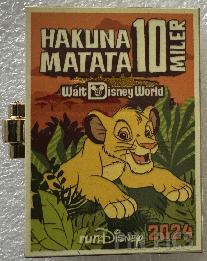 WDW – Simba - Hakuna Matata 10 Miler - Springtime Surprise Weekend 2024 - runDisney – I Did It - Hinged - Lion King