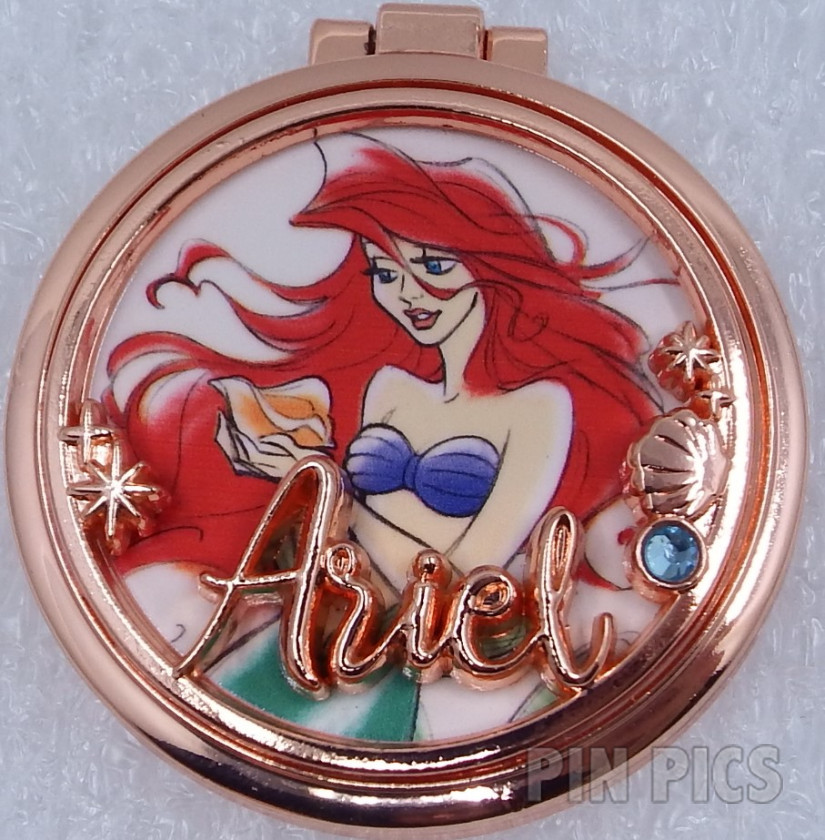 HKDL - Ariel - Princess Mirror Case - Compact - Hinged - Little Mermaid