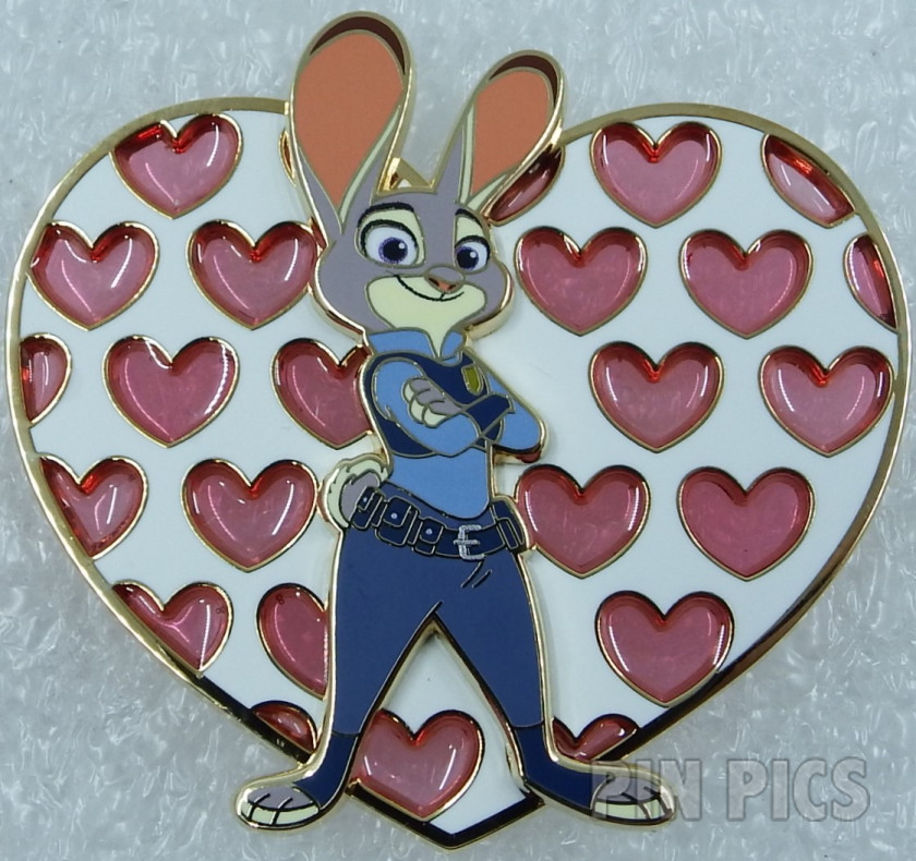 DSSH - Judy Hopps - Valentine's Day Hearts - Stained Glass - Zootopia