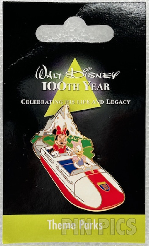 8806 - JDS - Daisy Duck, Minnie Mouse - Matterhorn - Bobsled - Theme Parks - Walt Disney 100th Year