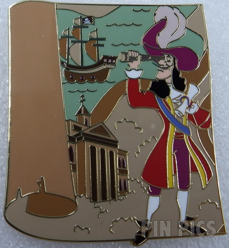 DL - Captain Hook in Orleans Square - Pin'Venture Puzzle - Mystery