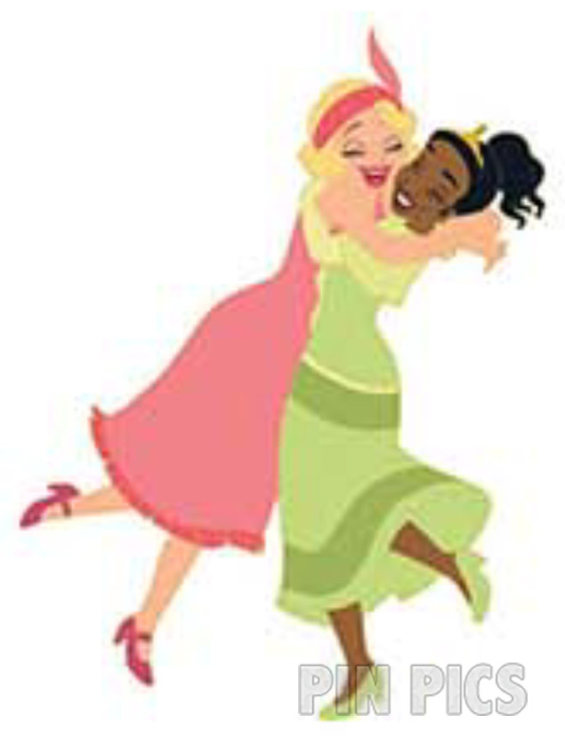 DEC - Tiana and Charlotte - Hugs are the Best - D23 Expo 2024 - Princess and the Frog