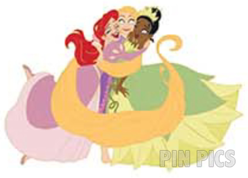 DEC - Princess Ariel, Rapunzel, Tiana - Hugs are the Best - D23 Expo 2024