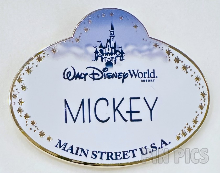 WDW - Mickey Mouse Name Badge - Main Street USA - 50th Anniversary - Cast Exclusive
