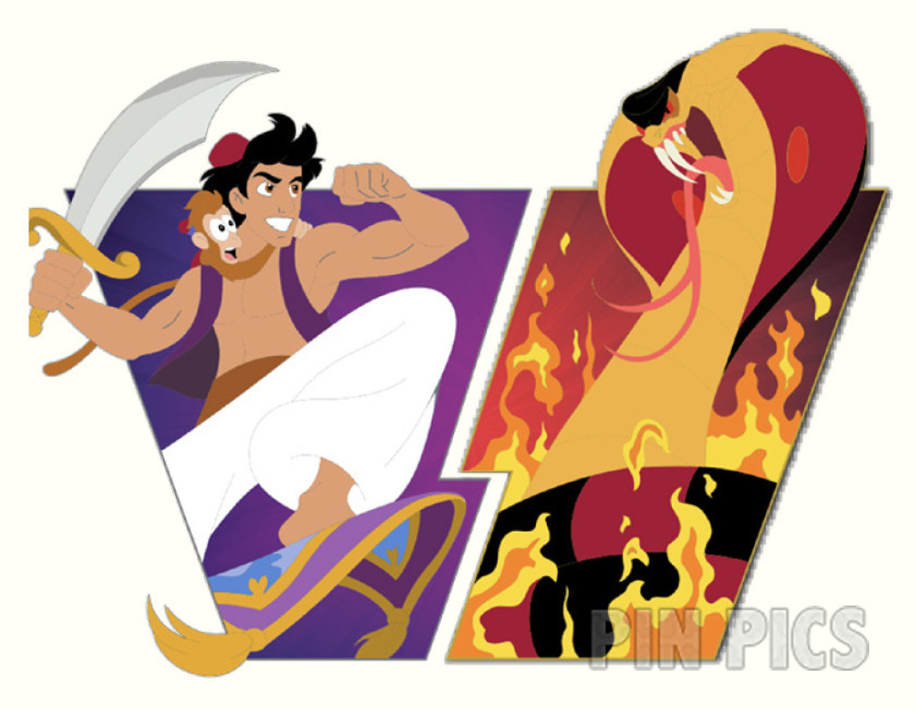 WDI - Aladdin and Jafar Set - Heroes vs Villains - D23 Expo 2024 - Jumbo
