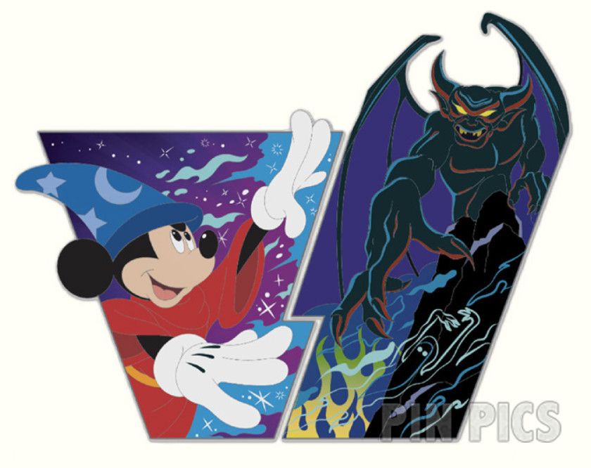 WDI - Sorcerer Mickey and Chernabog Set - Heroes vs Villains - D23 Expo 2024 - Jumbo - Fantasia