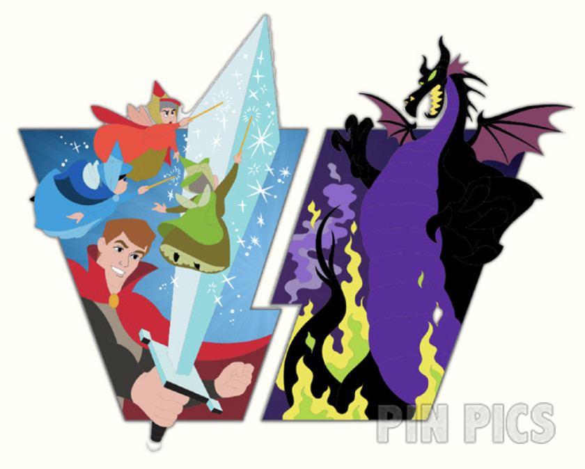 WDI - Prince Phillip, Good Fairies and Maleficent Set - Heroes vs Villains - D23 Expo 2024 - Jumbo - Sleeping Beauty