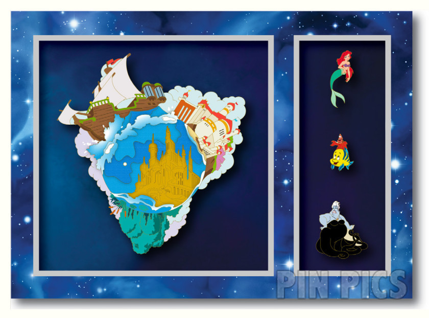 WDI - Little Mermaid Set - World of - D23 Expo 2024 - Ariel, Flounder and Sebastian, Ursula