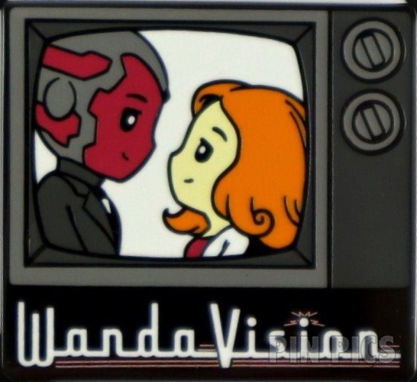 TeeTurtle - Vision and Wanda - Vintage TV Set - WandaVision - Marvel