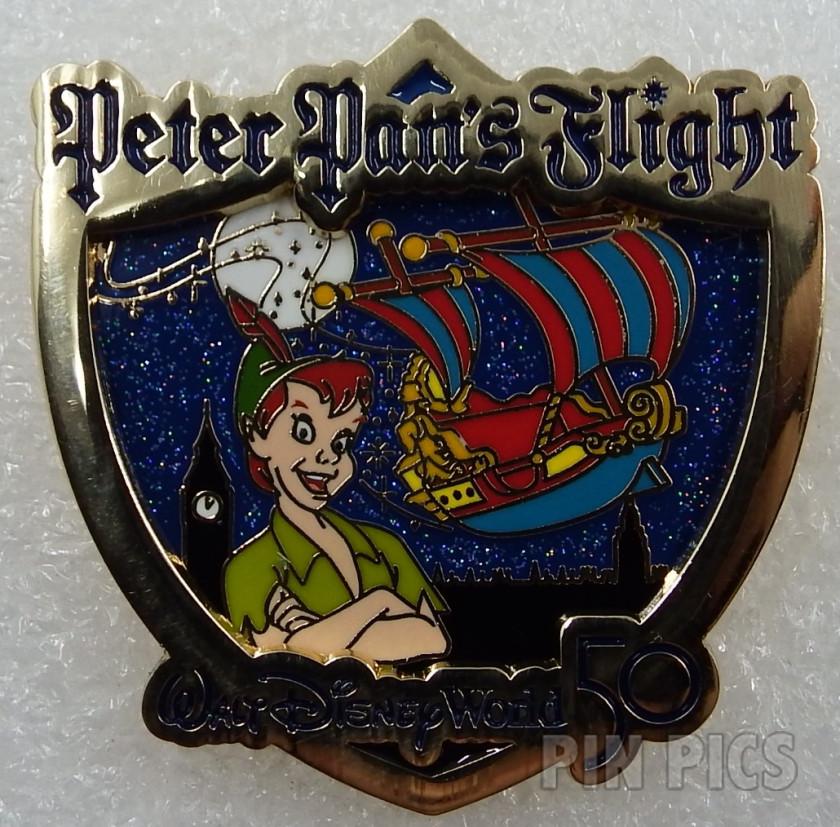 WDW - Peter Pan's Flight - 50th Anniversary Attraction Crests