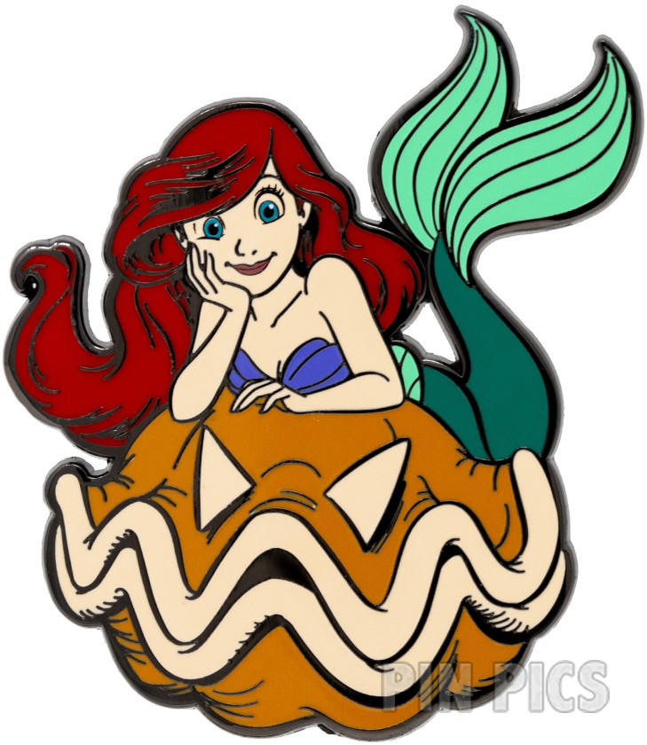 PALM - Ariel - Clam Shell Jack-o-Lantern - Halloween - Little Mermaid