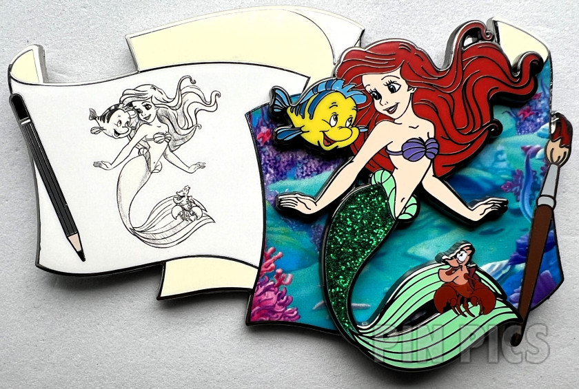 WDI - Ariel, Flounder, Sebastian - Off the Page - Series 1 - The Little Mermaid