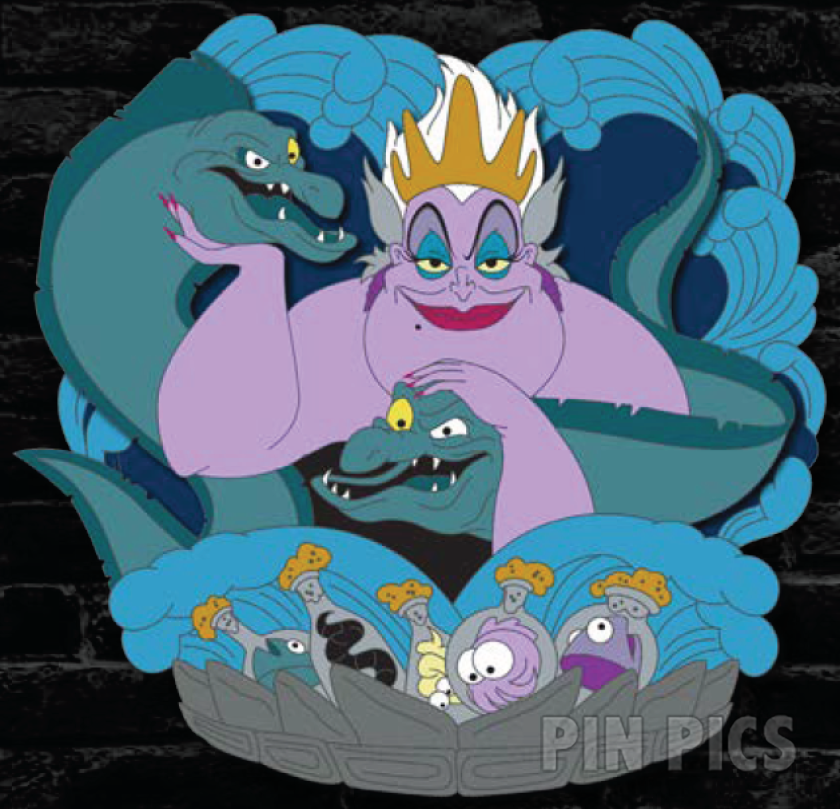 WDW - Ursula, Flotsam, Jetsam - Disney Villains Cluster - Disney After Dark - Little Mermaid