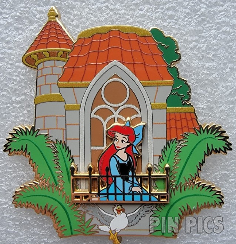 DEC - Ariel and Scuttle - Windows of Wonder - Disney100 - D23 - Little Mermaid