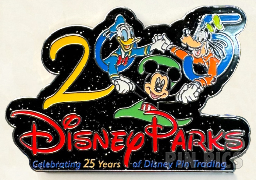 Mickey, Donald, Goofy - Celebrating 25 Years of Disney Pin Trading Anniversary - Disney Parks 2025 - D23 Expo 2024